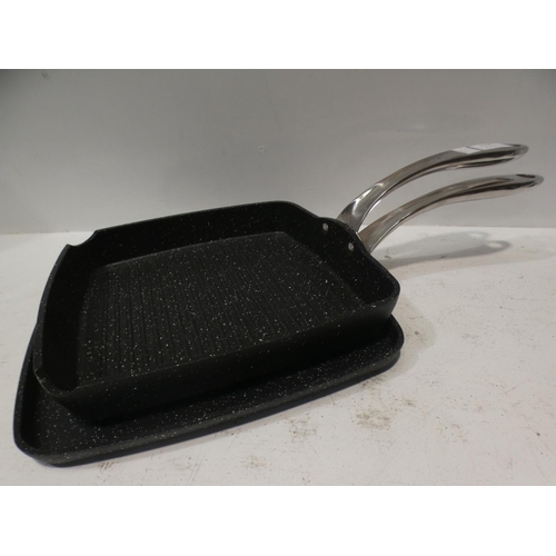 3196 - The Rock Grill & Griddle Pan Set (219-367) * This lot is subject to VAT