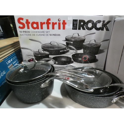 3218 - The Rock Cookware Set, RRP £104.99 + VAT (219-352) * This lot is subject to VAT