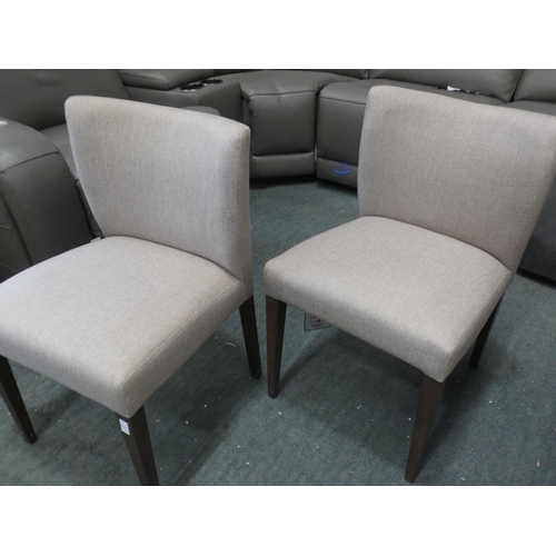 3252 - Pair of Milan Grey Chairs, Rrp £191.66 + Vat (4053-63) * This lot is subject to VAT