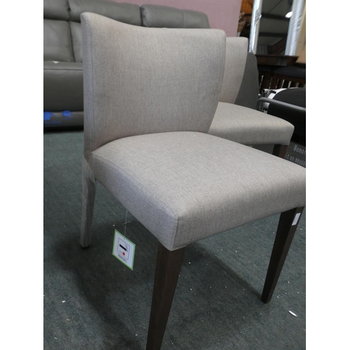 3252 - Pair of Milan Grey Chairs, Rrp £191.66 + Vat (4053-63) * This lot is subject to VAT