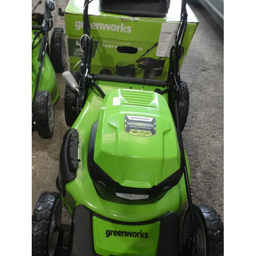 3285 - Greenworks Battery Mower - two batteries with charger, Rrp £324.91 + Vat (4053-16) * This lot is sub... 