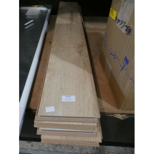 3292 - Pack Of Laminate Flooring (Light Oak) (217-434) * This lot is subject to VAT