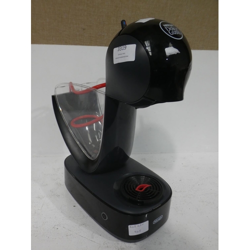 3319 - Delonghi Dolce Gusto coffee machine (missing water container lid) (215) * This lot is subject to VAT