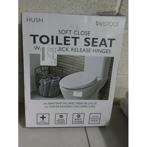 3368 - Hush Quick Release Soft Close Toilet Seat (219-298) * This lot is subject to VAT