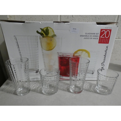 3370 - Pasabache Scotch Glassware (219-325) * This lot is subject to VAT