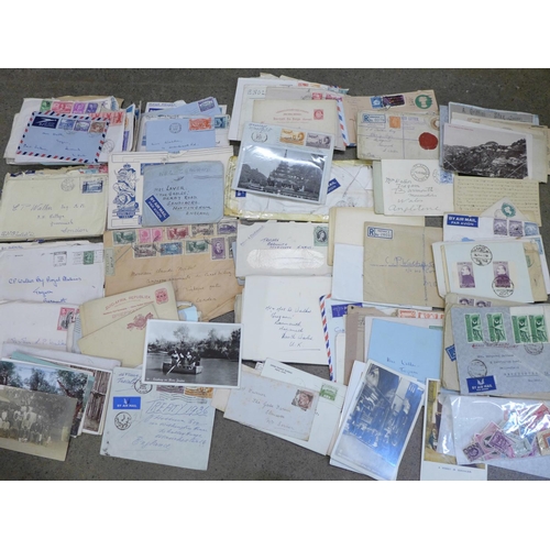 689 - World postal history; an accumulation of all period world postal history including (a few) Great Bri... 