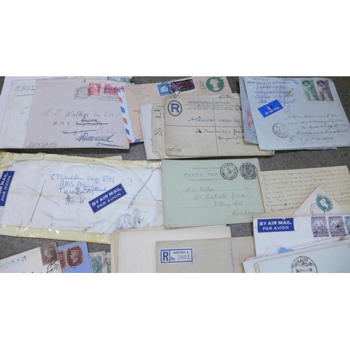 689 - World postal history; an accumulation of all period world postal history including (a few) Great Bri... 