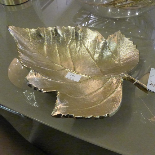 1320 - A metal gold leaf dish (7059721)   #