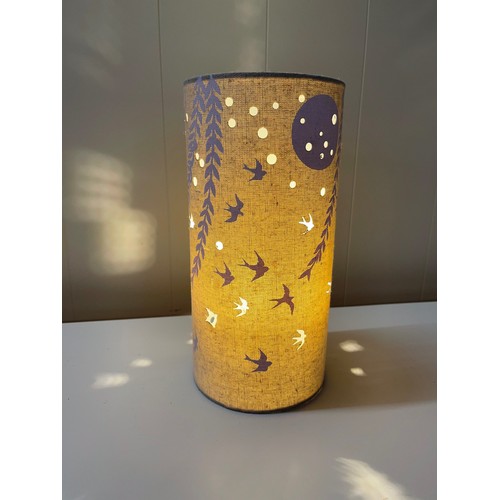 1393 - A bird design fabric lamp, 25cm (FL01408)   #