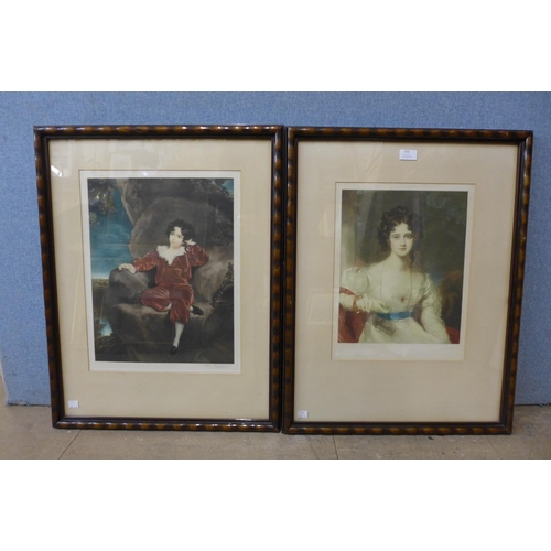 409 - Two early 20th Century mezzotints, portraits, framed