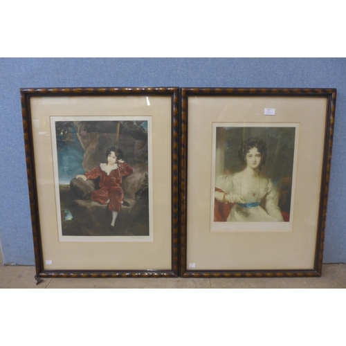 409 - Two early 20th Century mezzotints, portraits, framed