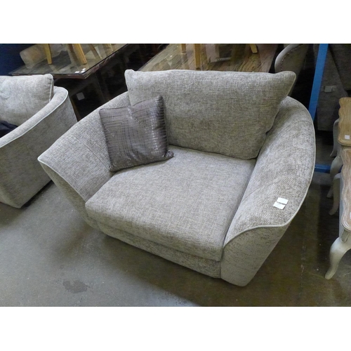 1549 - A biscuit upholstered loveseat