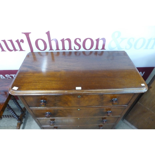 104 - A Victorian mahogany chest of drawers