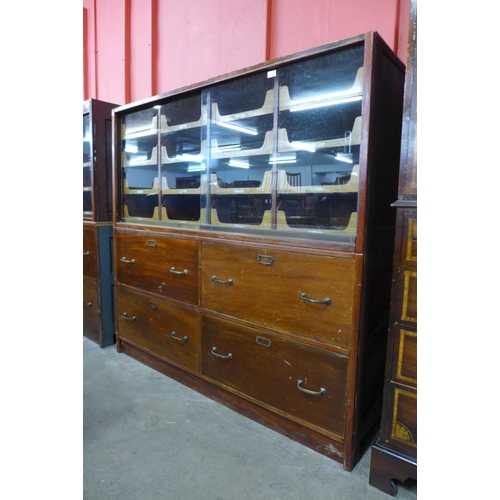 117 - An early/mid 20th Century mahogany haberdashery shop cabinet