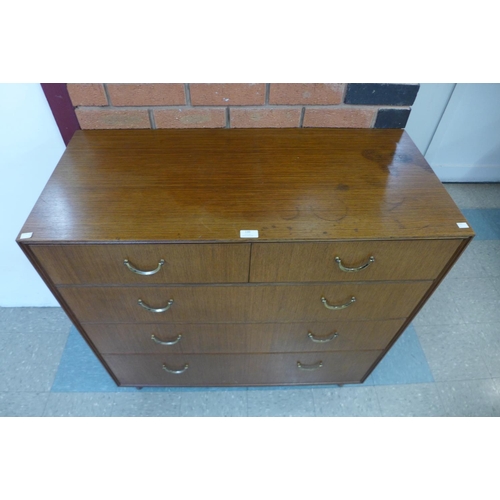 130 - A Meredew afromosia chest of drawers