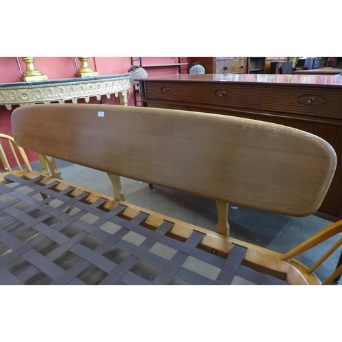 166 - An Ercol Blonde model 355 elm and beech studio couch/daybed