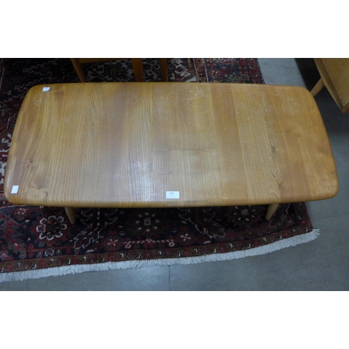 200 - An Ercol Blonde model 459 elm and beech Windsor coffee table