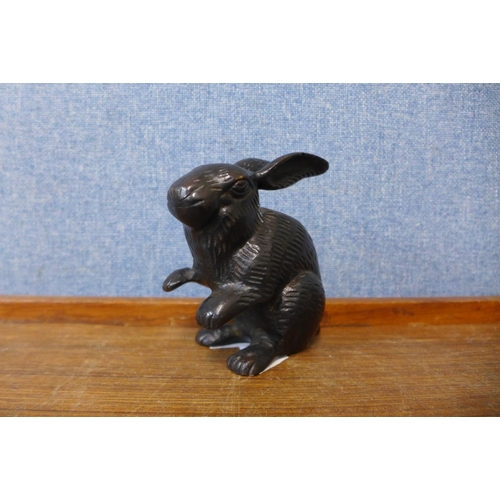 435 - A bronze rabbit