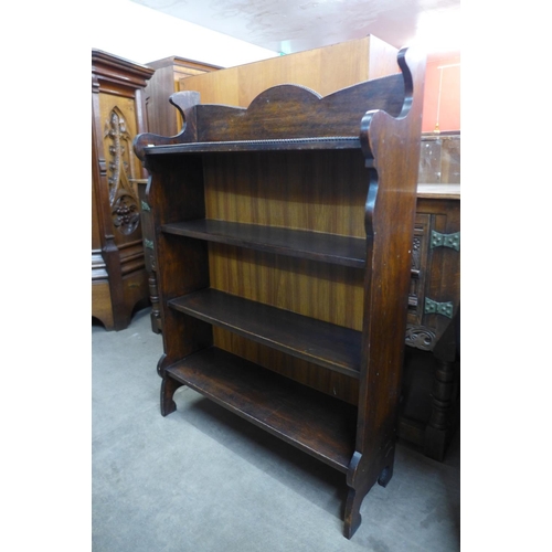 68 - An early 20th Century oak open bookcase