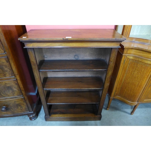 83 - A Victorian mahogany open bookcase