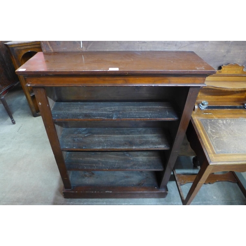 84 - A Victorian mahogany open bookcase