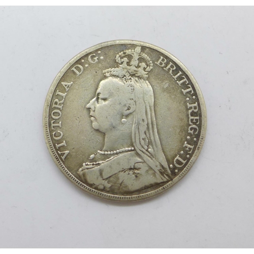 1019 - A Victorian 1889 crown