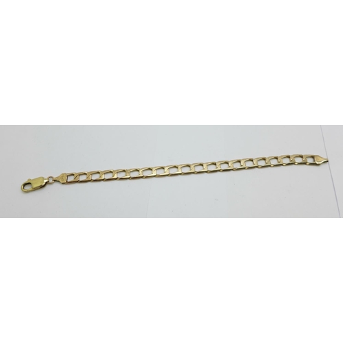 1070 - A 9ct gold bracelet, 10.1g