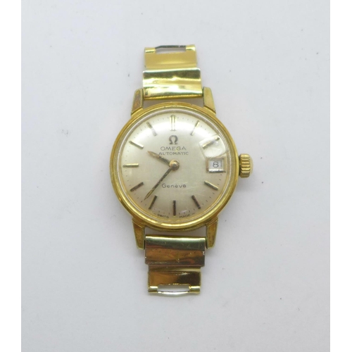 1105 - A lady's Omega automatic wristwatch head