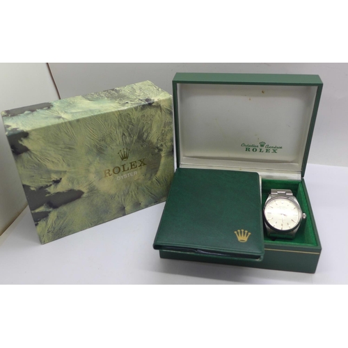 1108 - A Rolex Oyster Perpetual Air-King wristwatch, 5500-7418629, with boxes and paperwork including recei... 