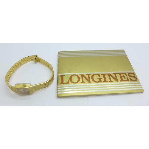 1110 - A lady's Longines wristwatch