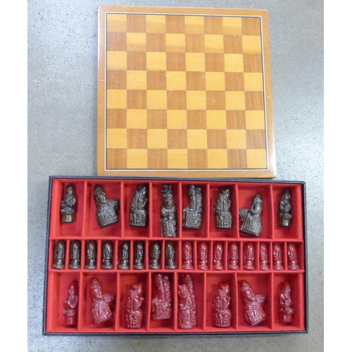 1198 - A chess set and board