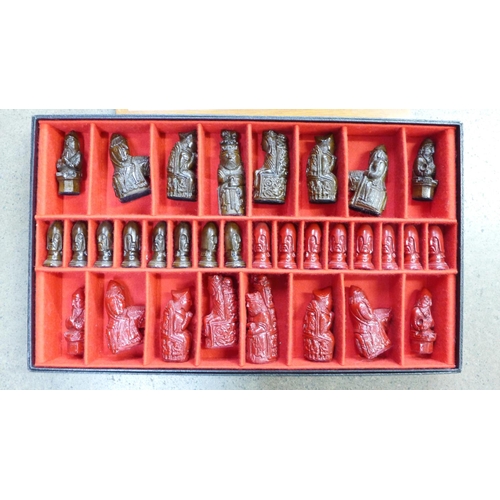 1198 - A chess set and board