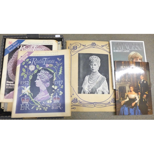 1252 - A collection of Royal ephemera including books, etc. **PLEASE NOTE THIS LOT IS NOT ELIGIBLE FOR POST... 