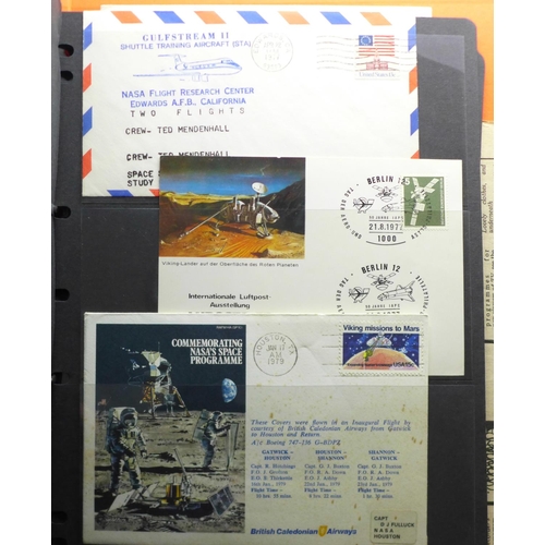 683 - Stamps; an album of space related stamps and covers