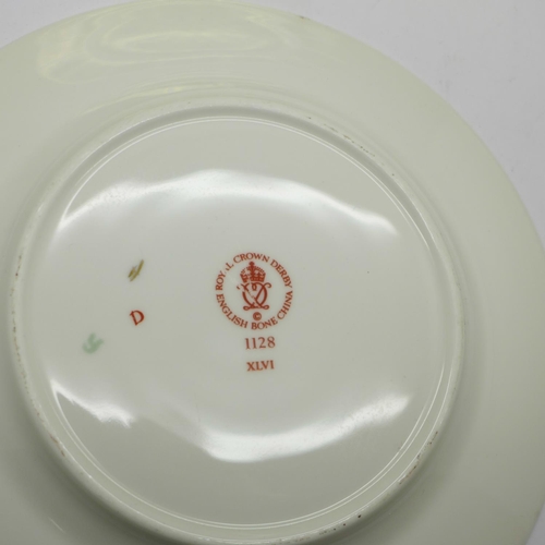 684 - Four Royal Crown Derby 1128 pattern plates, all seconds