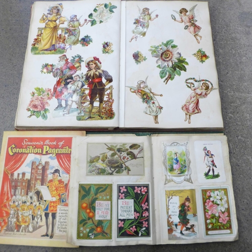 685 - Two albums of Victorian chromolithograph scraps