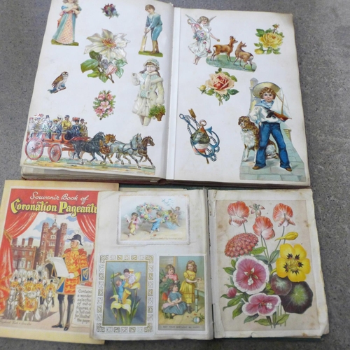 685 - Two albums of Victorian chromolithograph scraps