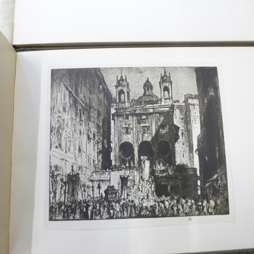 687 - Two books, The Studio Modern Masters of Etching, Sir D.Y. Cameron, R.A. and Frank Brangwyn