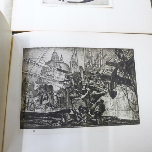 687 - Two books, The Studio Modern Masters of Etching, Sir D.Y. Cameron, R.A. and Frank Brangwyn