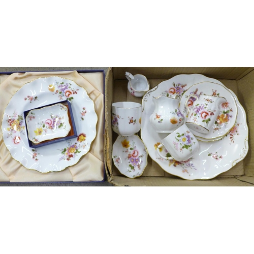 696 - A Royal Crown Derby, Derby Posies part tea set (11)