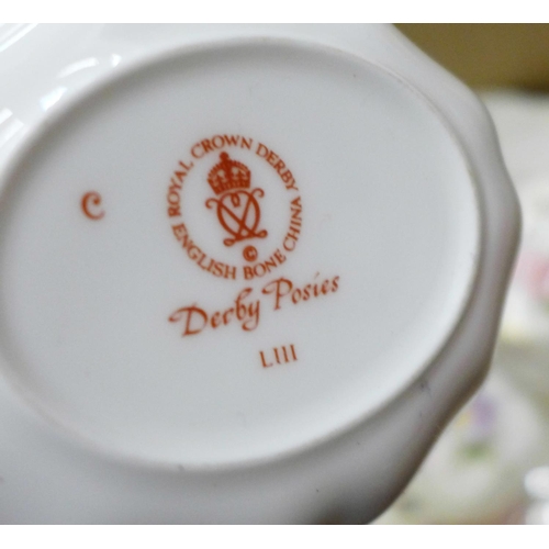 696 - A Royal Crown Derby, Derby Posies part tea set (11)