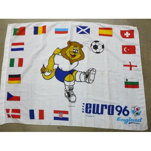 711 - A Euro 96 football tournament flag