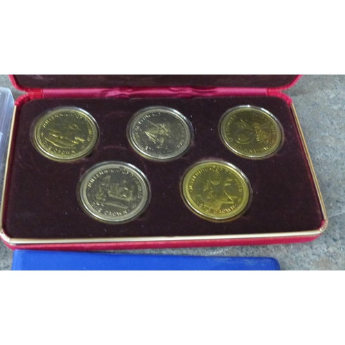 728 - Eight proof coin sets, Canada (4), IOM 1982 World Cup crowns, Channel Islands 4x Two Pounds, etc., p... 