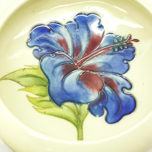 759 - Moorcroft, a leaf and berry salt glazed dish, circa 1940s, impressed marks to base, approximately 11... 