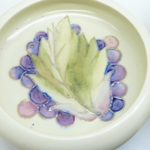 759 - Moorcroft, a leaf and berry salt glazed dish, circa 1940s, impressed marks to base, approximately 11... 