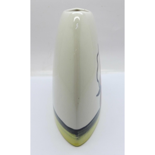 771 - Lorna Bailey pottery, purse vase in the Ravensdale design, height 13cm, signed 'Lorna Bailey' on the... 