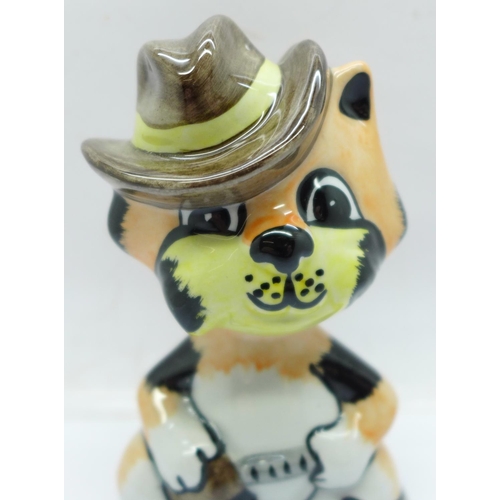 773 - Lorna Bailey, 'Duke the Cat', height 13cm, signed 'Lorna Bailey' on the base