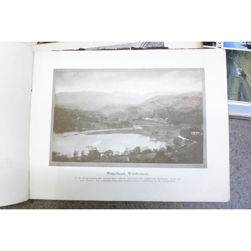 790 - Humours of History, 160 Drawings by Arthur Moreland; The English Lake Land and an album with postcar... 