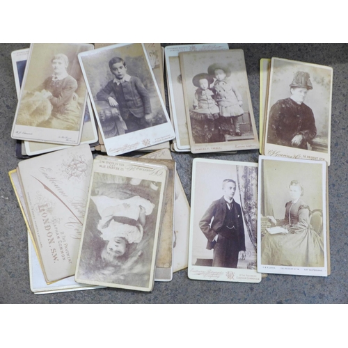 794 - A collection of photographs, postcards, CDV's, etc.