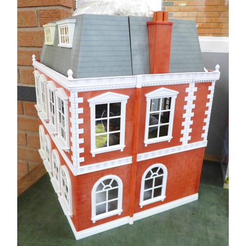 812 - A Sylvanian Families mansion with contents (furniture)